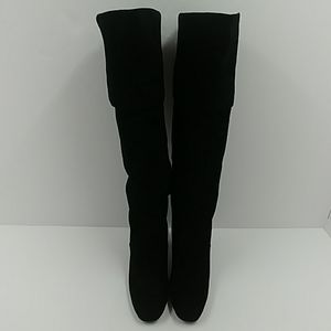 Cole Haan Tess Cuff Black Suede Boot Size 6.5 M